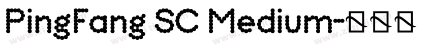 PingFang SC Medium字体转换